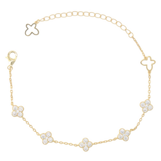 Diamond Celeste Clover Bracelet