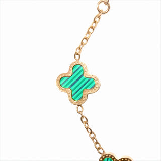 Green Celeste Clover Bracelet