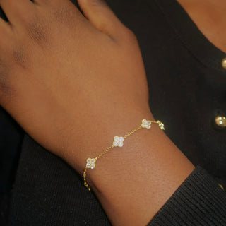 Diamond Celeste Clover Bracelet